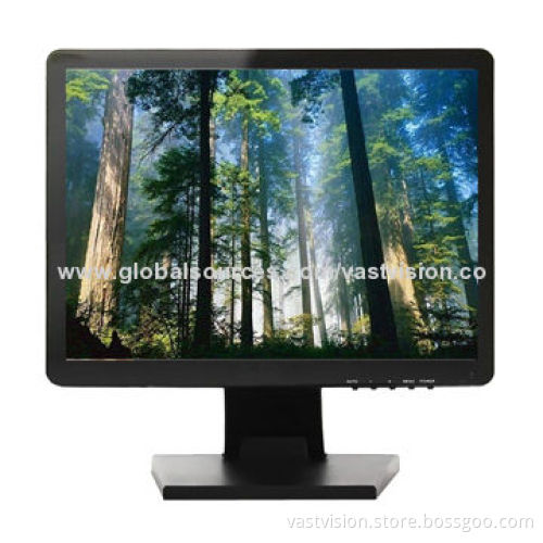15-inch HD CCTV LCD Monitor with 1,024 x 768 Pixels and VGA/USB/BNC/HDMI Optional